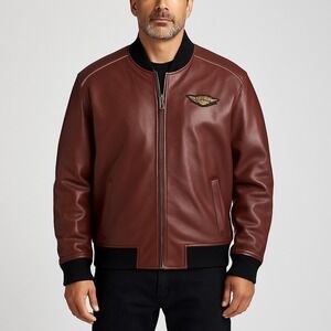 Harley-Davidson 120th Anniversary Leather Jacket 4XL Red Goat Skin‎ Bomber 2023